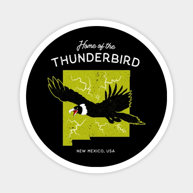 Home of the Thunderbird - New Mexico, USA Cryptid Magnet by Strangeology